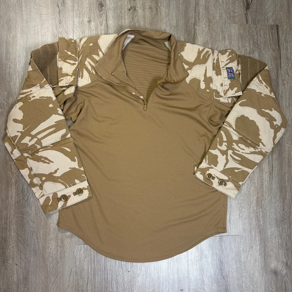 British Military Men Medium Padded Camo Under Body Armour Combat Shirt UBACS